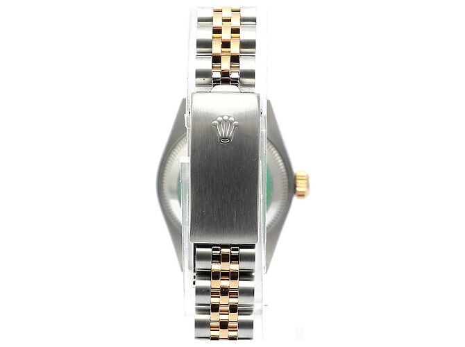 Rolex Datejust Quadrante in Lino Champagne Gold Orologio Combo Vintage da Donna - vista 7
