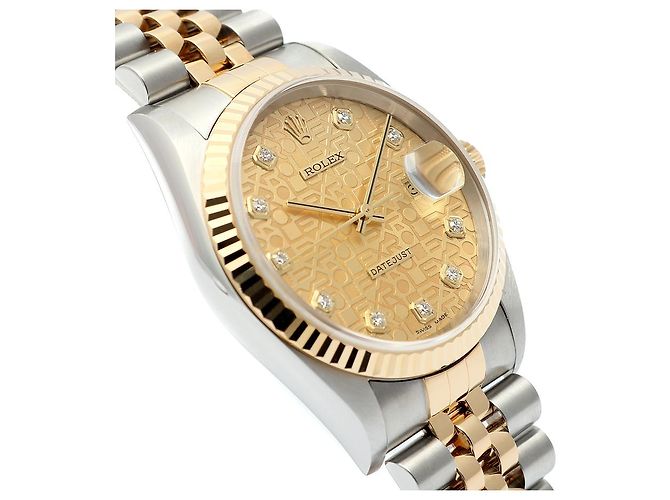 Rolex Orologio da uomo Datejust Combi con quadrante Computer e diamanti originali Ten Point D'oro - vista 11