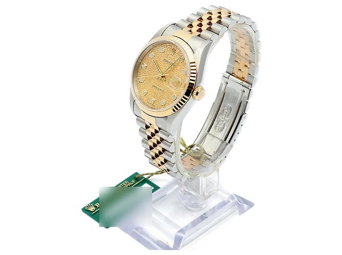 Rolex Orologio da uomo Datejust Combi con quadrante Computer e diamanti originali Ten Point D'oro - vista 4