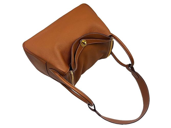 Borsa a tracolla Hermès Lindy 34 Marrone Oro - vista 5