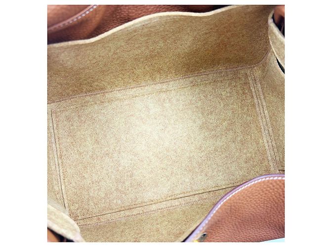 Borsa a tracolla Hermès Lindy 34 Marrone Oro - vista 7