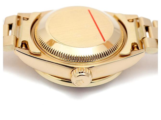 Rolex Orologio Vintage da Donna in Oro Datejust Gold Turquoise Blue Custom After Diamond Ruby Bezel - vista 13