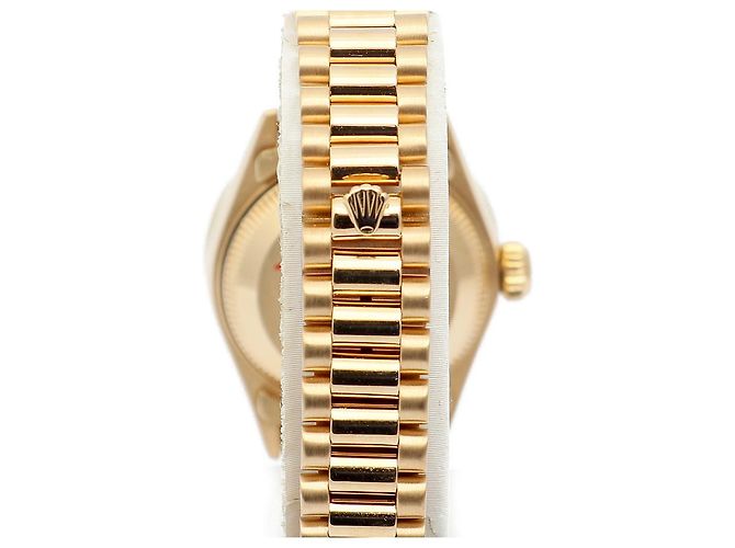 Rolex Orologio Vintage da Donna in Oro Datejust Gold Turquoise Blue Custom After Diamond Ruby Bezel - vista 7
