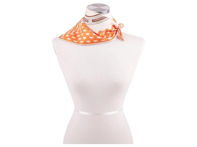 Hermès Portrait de Boucle Scarf Braun - Ansicht 10