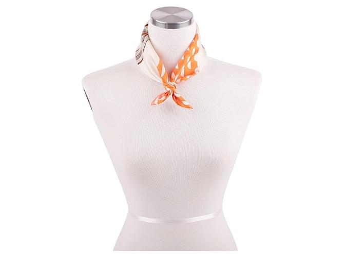 Hermès Portrait de Boucle Scarf Braun - Ansicht 12