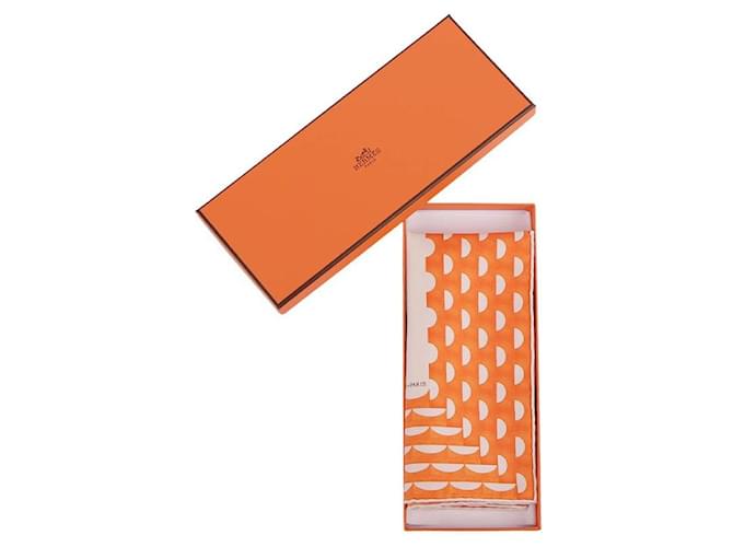 Hermès Portrait de Boucle Scarf Braun - Ansicht 14