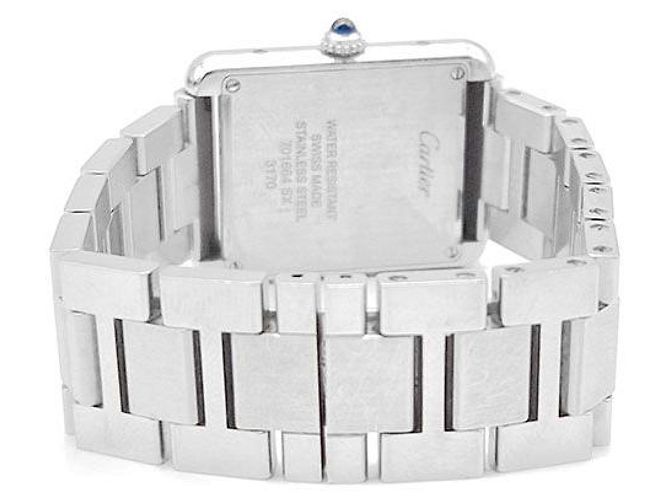 Cartier Tank Solo Steel Uhr Small Weiß - Ansicht 3