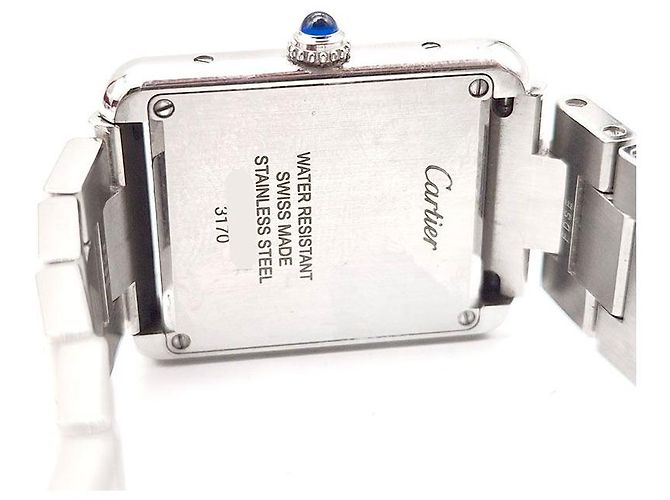 Cartier Tank Solo Steel Uhr Small Weiß - Ansicht 5