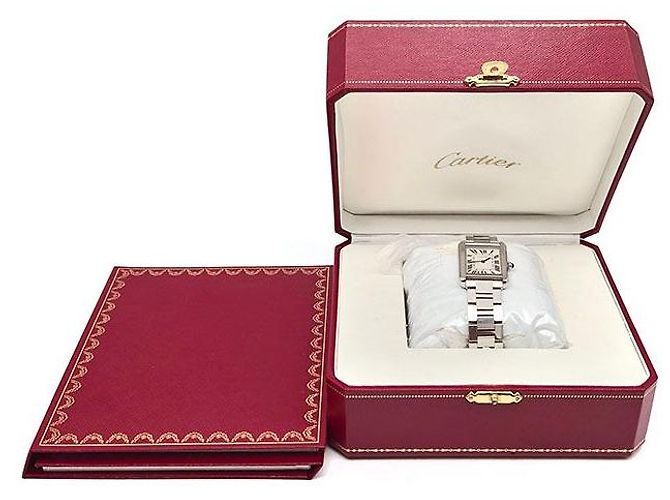 Cartier Tank Solo Steel Uhr Small Weiß - Ansicht 7