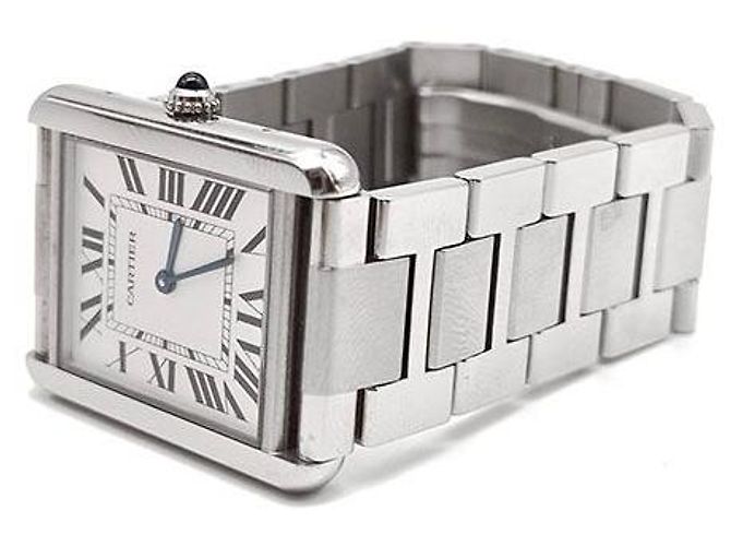 Cartier Reloj Tank Solo Steel Large Blanco - vista 2