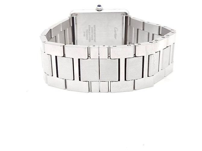 Cartier Reloj Tank Solo Steel Large Blanco - vista 3