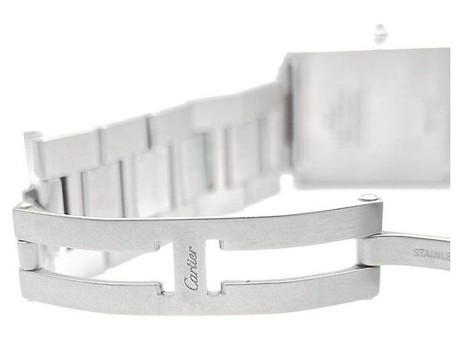 Cartier Reloj Tank Solo Steel Large Blanco - vista 5