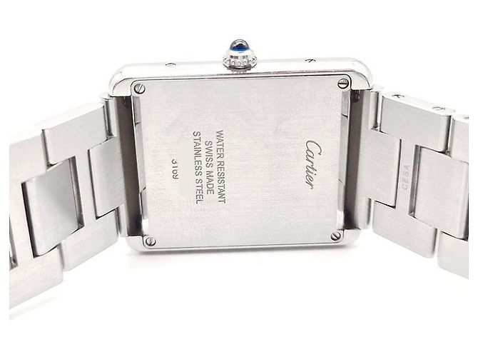 Cartier Reloj Tank Solo Steel Large Blanco - vista 6
