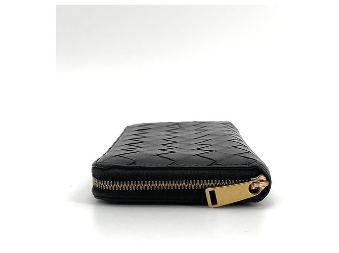 Bottega Veneta Portafoglio lungo con zip Intrecciato Nero - vista 5