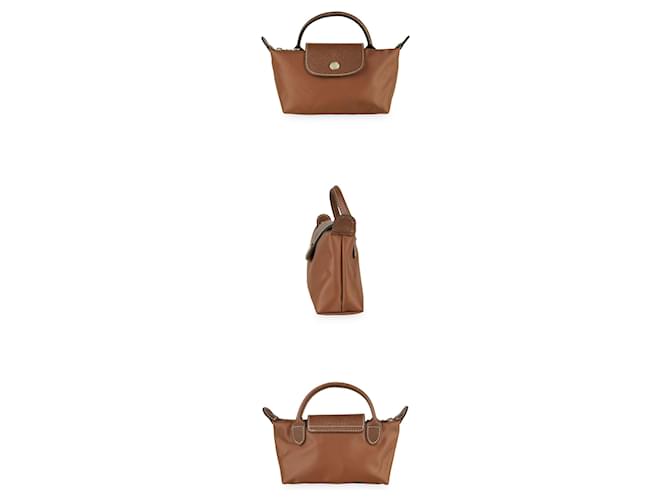 Longchamp Pouch con manico Le Pliage Original da donna Marrone - vista 3
