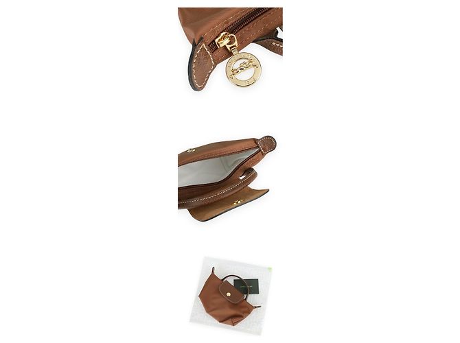 Longchamp Pouch con manico Le Pliage Original da donna Marrone - vista 5