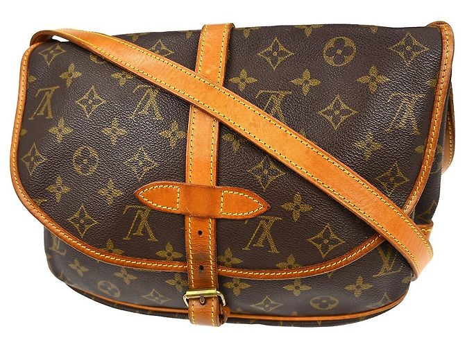 Louis Vuitton Saumur Monogram 30 Marrone - vista 2
