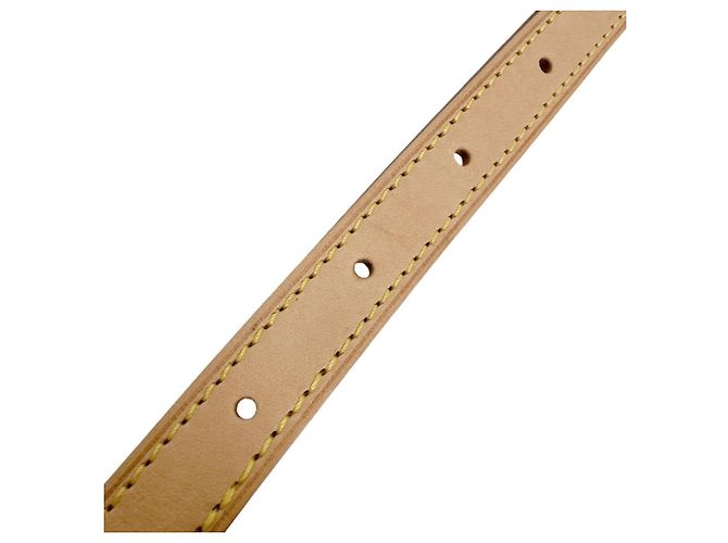 Tracolla in pelle beige Louis Vuitton - vista 5