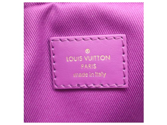 Borsa a tracolla Louis Vuitton Monogram Denim Porpora - vista 16