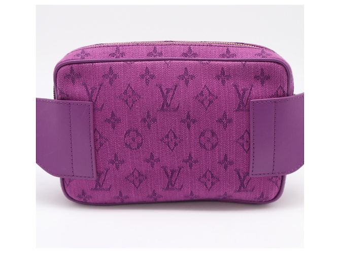 Borsa a tracolla Louis Vuitton Monogram Denim Porpora - vista 2