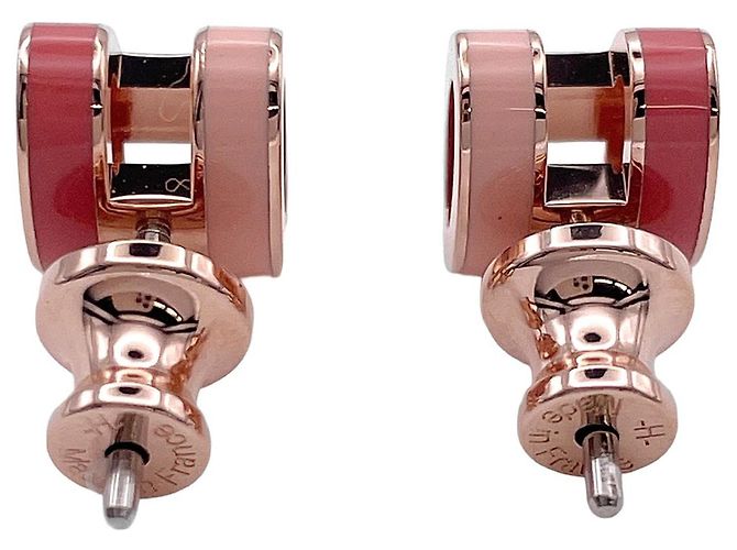 Hermès HERMES Mini Pop H Rocabar Ohrringe Pink Golden - Ansicht 2