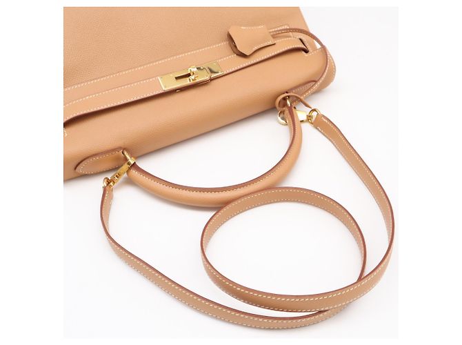 Hermès Borsa HERMES Courchevel Kelly 32, Brown Marrone - vista 13