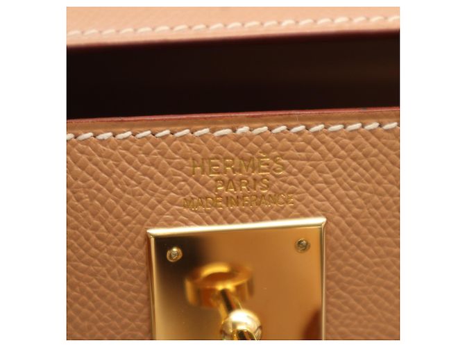 Hermès Borsa HERMES Courchevel Kelly 32, Brown Marrone - vista 20