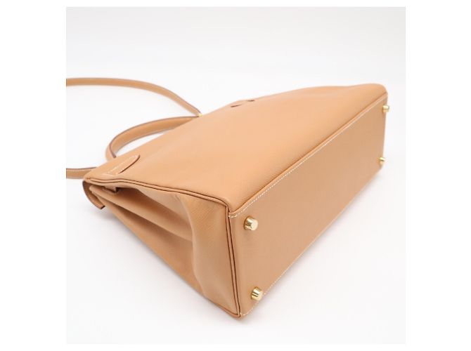 Hermès Borsa HERMES Courchevel Kelly 32, Brown Marrone - vista 6