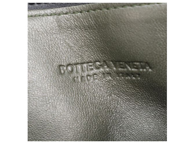 Custodia Documenti Bottega Veneta Maxi Intrecciato Khaki Cachi - vista 11