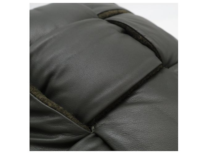 Custodia Documenti Bottega Veneta Maxi Intrecciato Khaki Cachi - vista 9