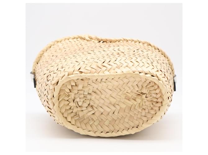 Borsa a secchiello con coulisse Loewe Bianco Beige - vista 6