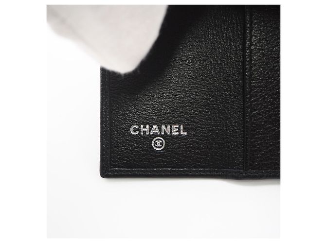 Chanel Butterfly Camellia Schlüssletui Schwarz - Ansicht 14