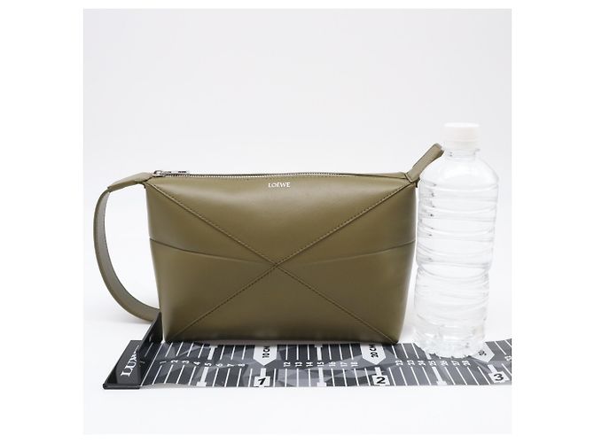 Borsa Puzzle Fold in vitello lucido Loewe Cachi - vista 3