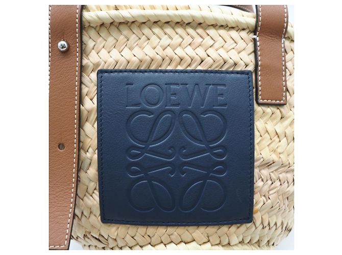 Loewe Small Basket Handtasche Braun Beige Marineblau - Ansicht 15