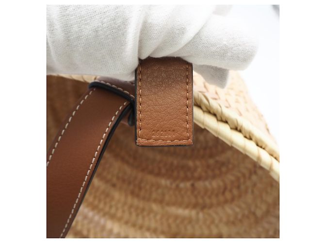 Loewe Small Basket Handtasche Braun Beige Marineblau - Ansicht 16