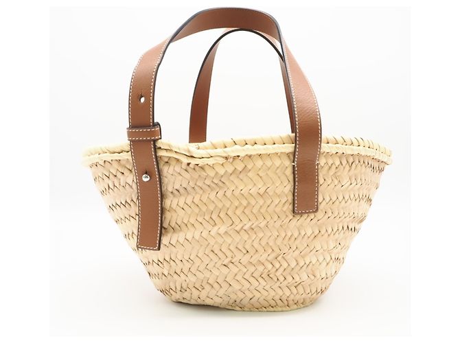 Loewe Small Basket Handtasche Braun Beige Marineblau - Ansicht 2