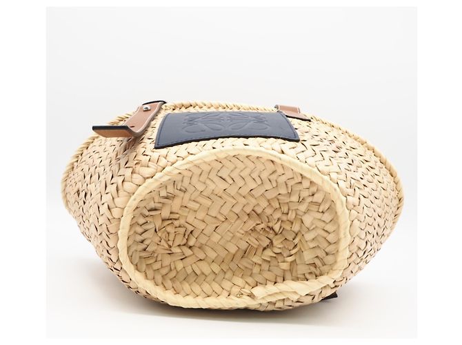 Loewe Small Basket Handtasche Braun Beige Marineblau - Ansicht 7