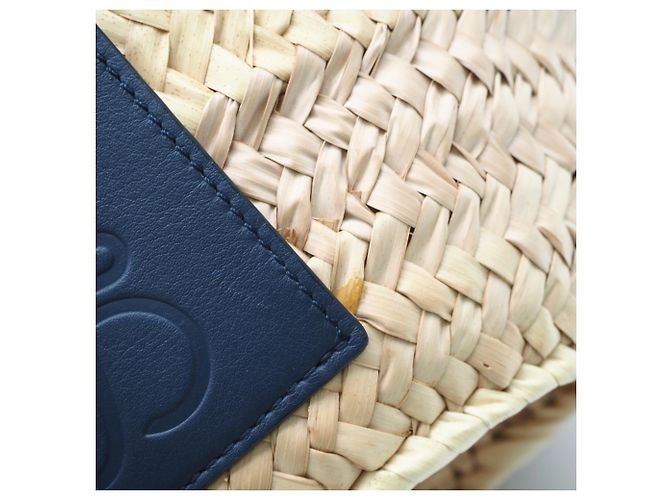Loewe Small Basket Handtasche Braun Beige Marineblau - Ansicht 9