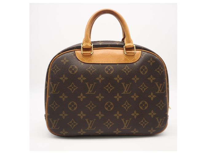 Borsa Louis Vuitton Monogram Trouville Marrone Beige - vista 2