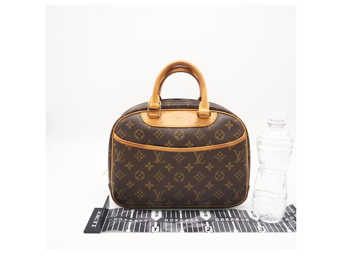 Borsa Louis Vuitton Monogram Trouville Marrone Beige - vista 3