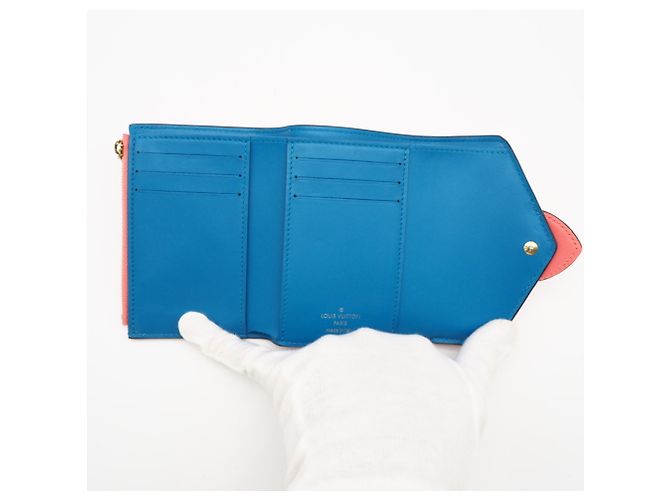 Cartera Tri-fold Louis Vuitton Rosa Azul - vista 11