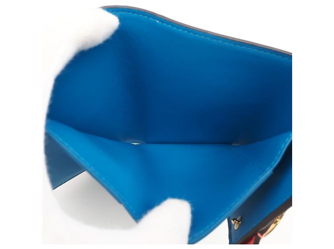 Cartera Tri-fold Louis Vuitton Rosa Azul - vista 13