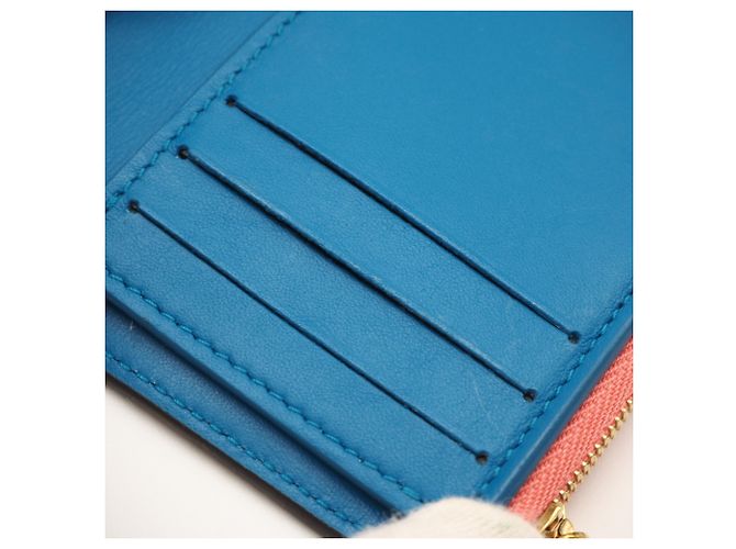 Cartera Tri-fold Louis Vuitton Rosa Azul - vista 14
