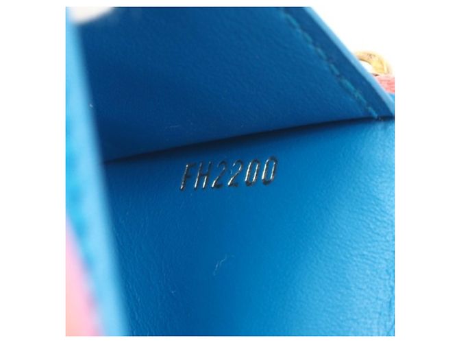 Cartera Tri-fold Louis Vuitton Rosa Azul - vista 17