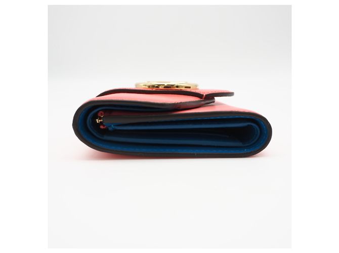 Cartera Tri-fold Louis Vuitton Rosa Azul - vista 6