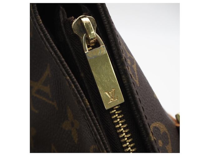 Borsa a mano Louis Vuitton Monogram Cabas Piano Marrone Beige - vista 10