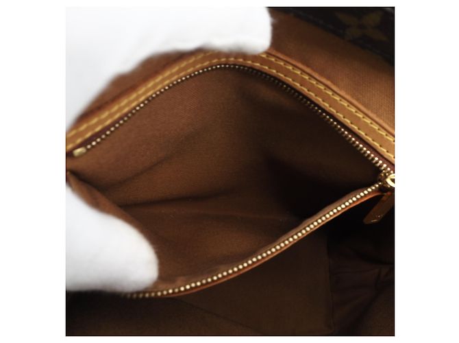 Borsa a mano Louis Vuitton Monogram Cabas Piano Marrone Beige - vista 13