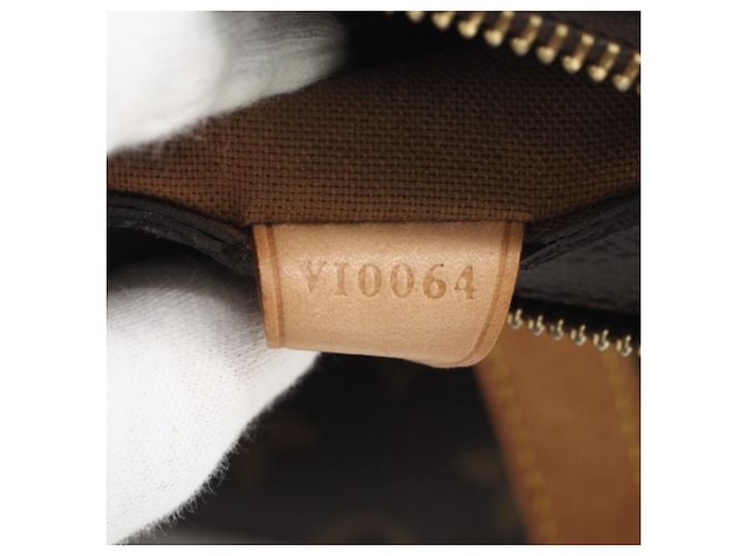 Borsa a mano Louis Vuitton Monogram Cabas Piano Marrone Beige - vista 15