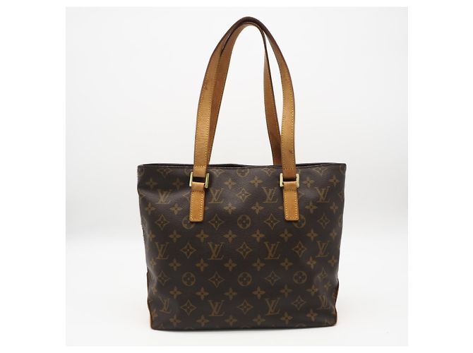 Borsa a mano Louis Vuitton Monogram Cabas Piano Marrone Beige - vista 2