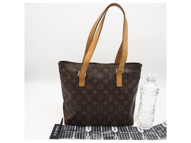 Borsa a mano Louis Vuitton Monogram Cabas Piano Marrone Beige - vista 3